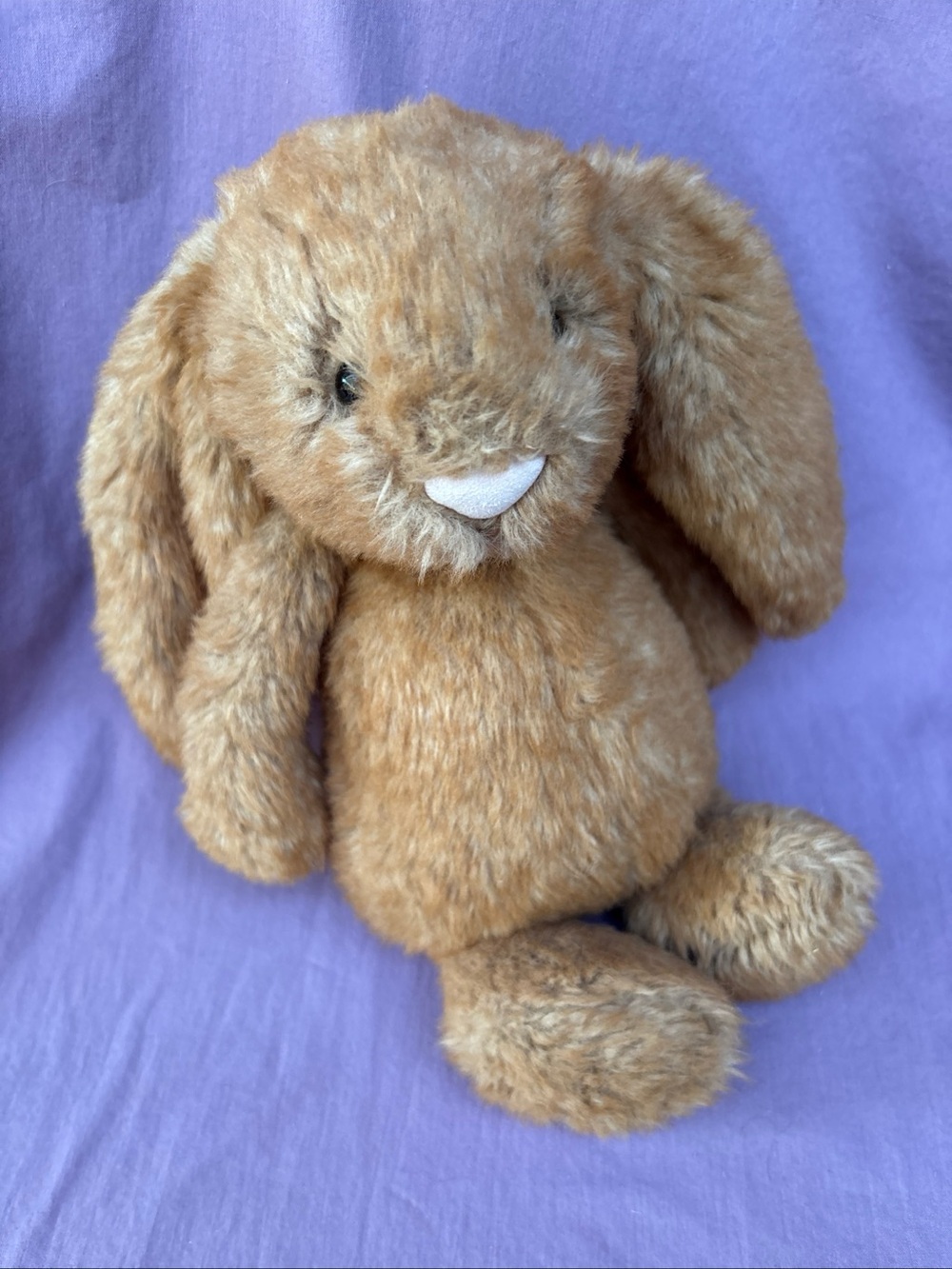 RETIRED Jellycat Bashful MAPLE Bunny Medium RARE HTF & DISO solid brown